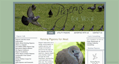 Desktop Screenshot of pigeonsformeat.com